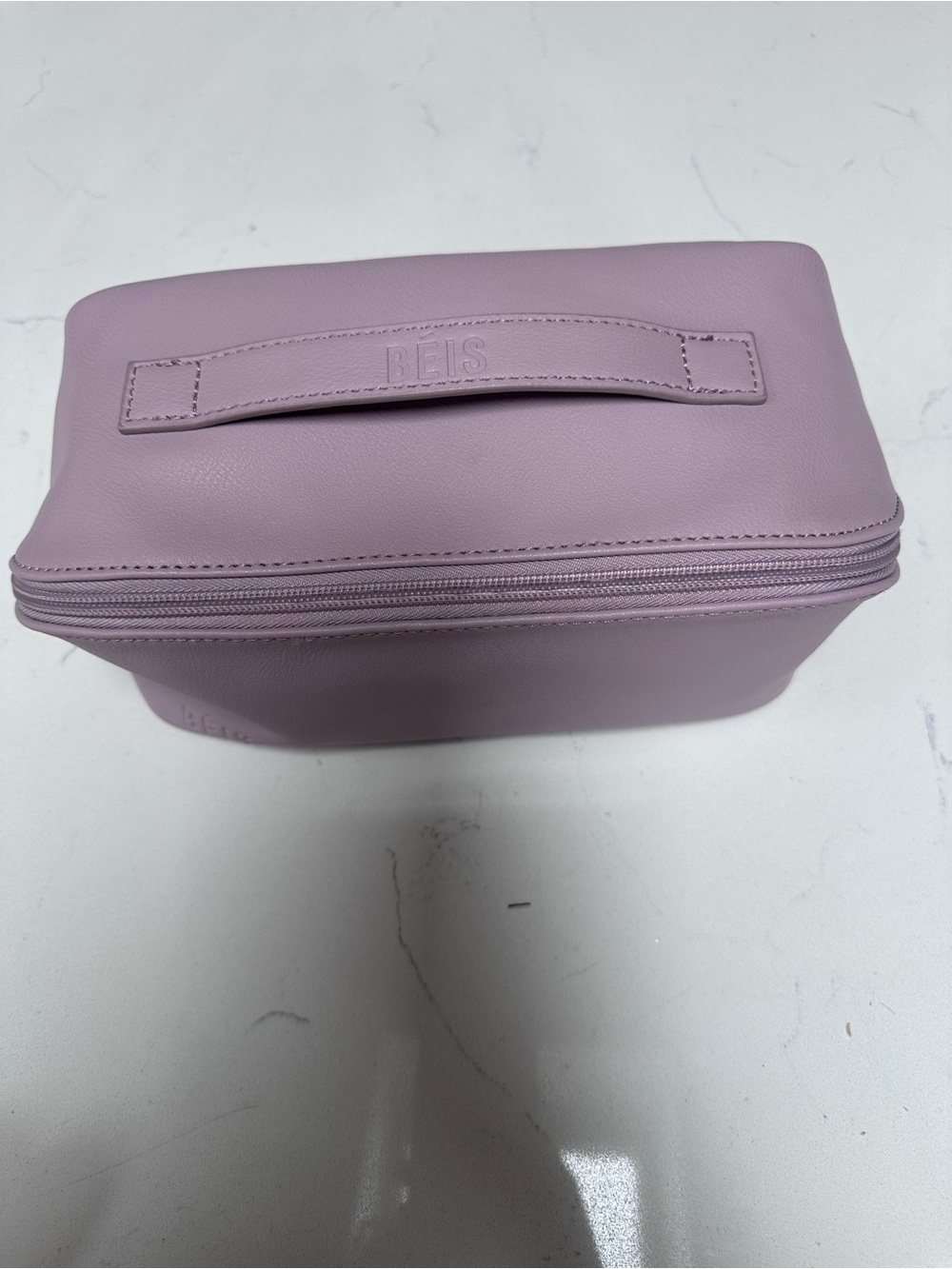 BEIS x Wicked Cosmetic Travel Bag Mauve Toiletry Organizer Double Zip Case